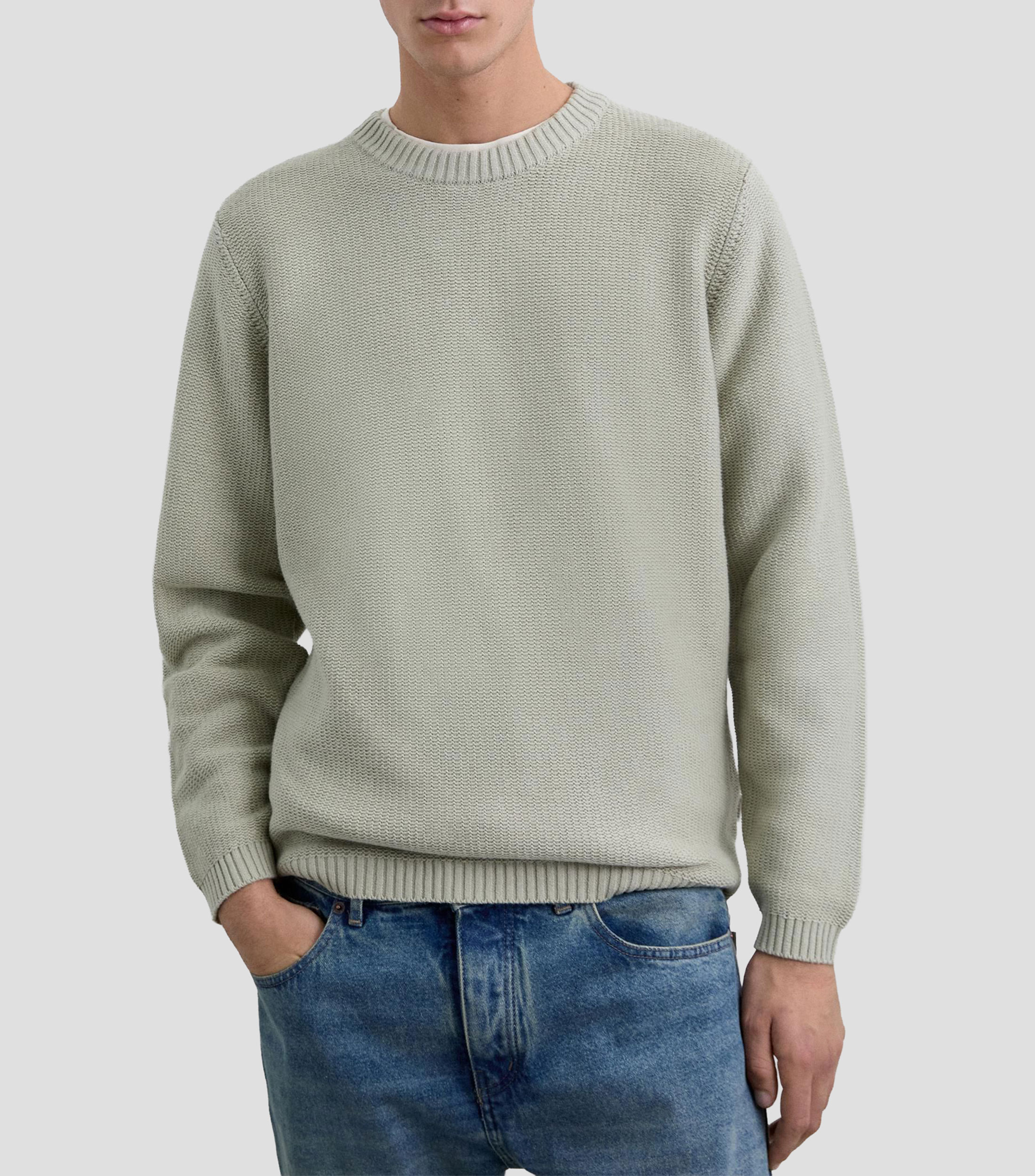 Suéter cuello redondo Hombre